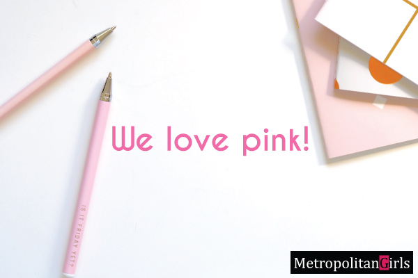 Pink Color Office Supplies