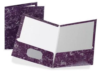 purple marble folder