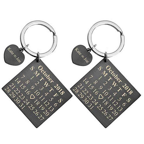 Customized Calendar Keychains For Couples
