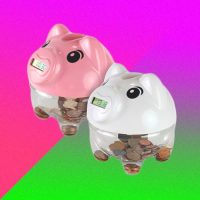 digital clear piggy bank