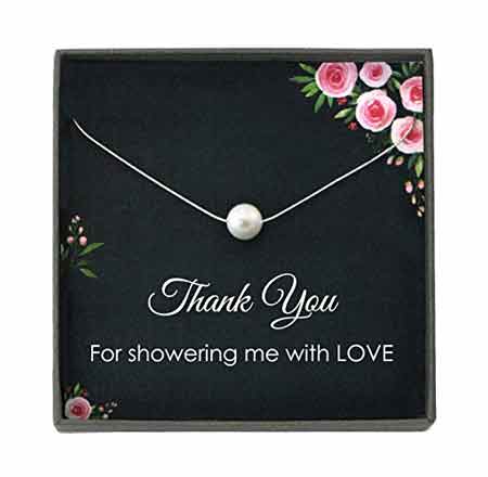 Floating Pearl Necklace | baby-shower-hostess-gift-ideas