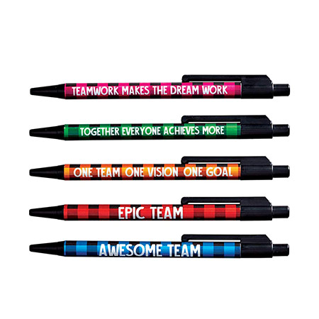 Motivational pens - inspirational bulk gift idea for team members, crew, staff, employees