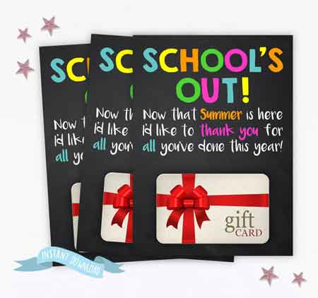 Gift Card Holder Printable | End-of-Year-Ideas-Gifts-For-Teachers
