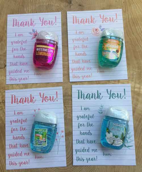 Thank You Note Hand Sanitizer | End-of-Year-Ideas-Gifts-For-Teachers