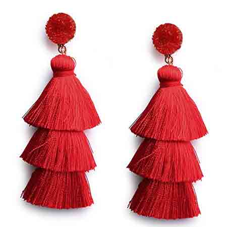 Red Statement Earrings | Gifts for Aries