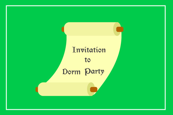 Dorm Party Invitation Ideas. Guest List. Who to Invite?