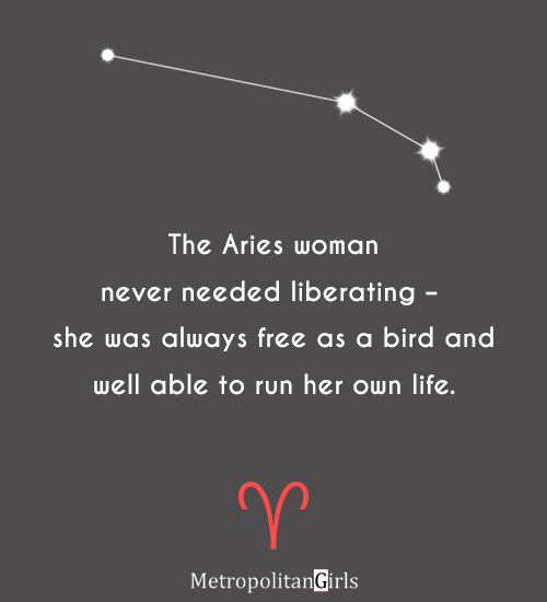 Aries woman quote about freedom