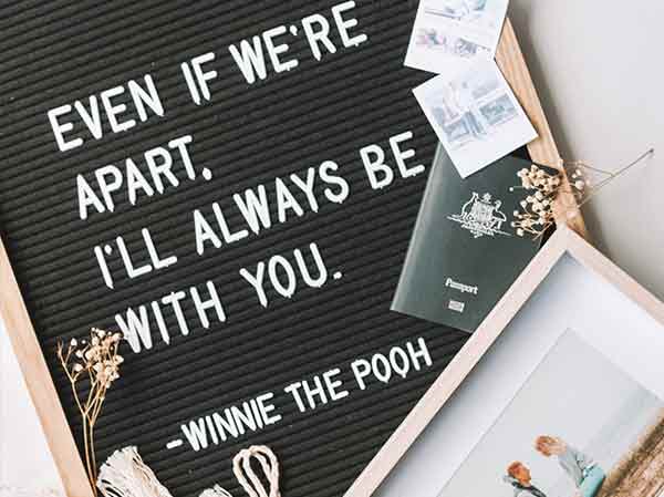 winnie the pooh LDR long-distance relationship quote