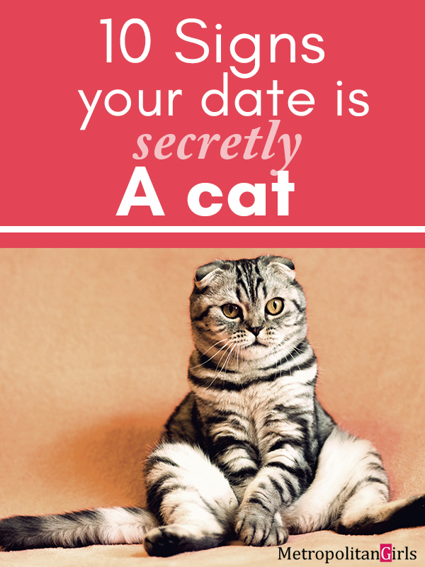 10 Signs Your Date is Secretly a Cat