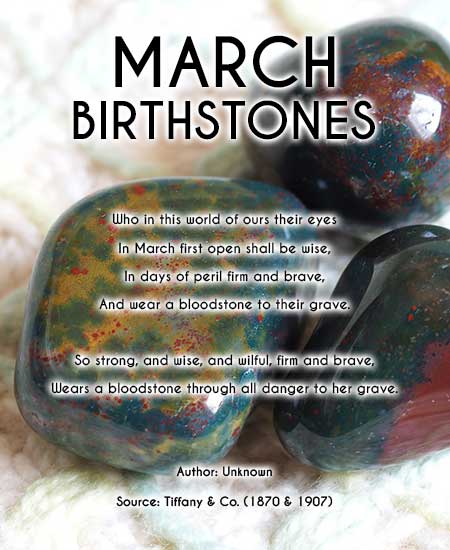 march birthstones - poem about march gemstone bloodstone