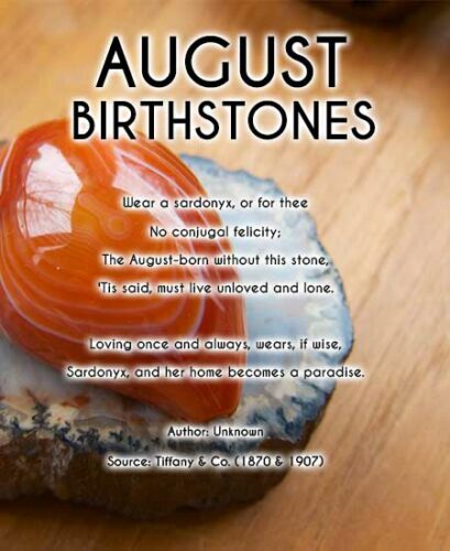 3 August Birthstones: Meaning, Symbolism, Effects