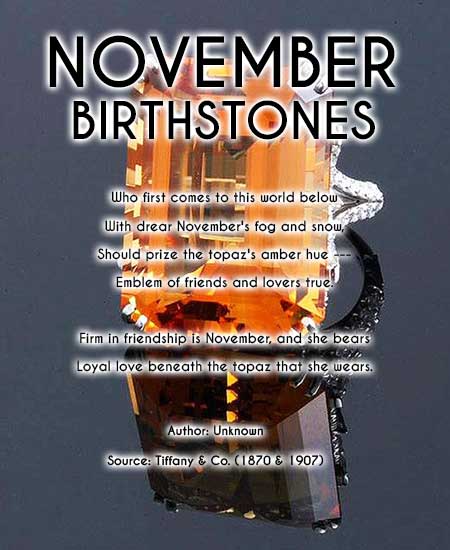 november birthstones