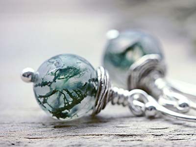 moss agate gemstone