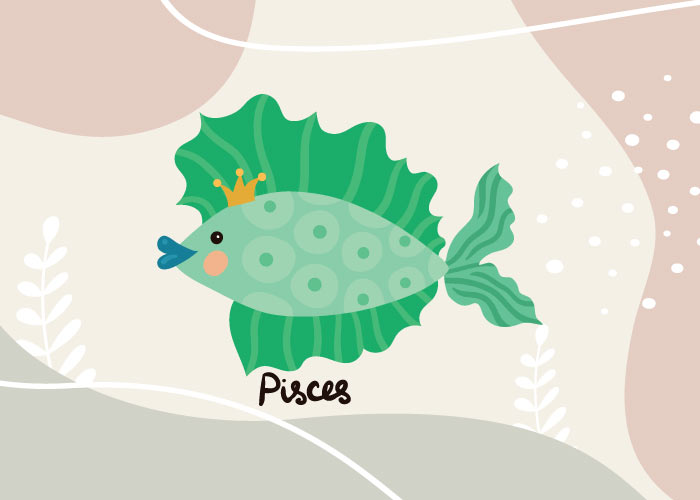 PISCES cartoon symbol