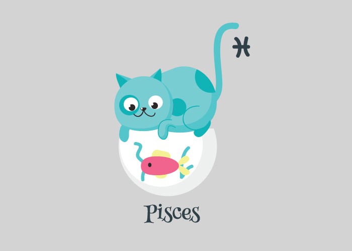 cyan pisces kitty