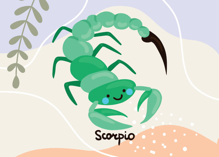 SCORPIO symbol scorpion illustrated