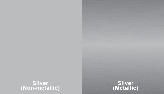 two types of silver colors